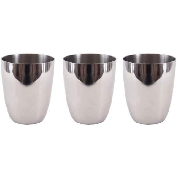 GupudaoCo Stainless Steel Tumblers Set Of 3,Stainless ...